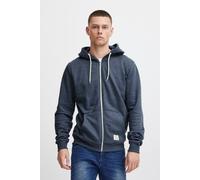 Kapuzensweatjacke BLEND "BHNOAH", Herren, Gr. L, blau, Sweatware, Obermaterial: 60% Baumwolle, 40% Polyester, kontrastfarbene Details, unifarben, regular fit hüftlang, Rippbündchen, Sweatjacken (64707