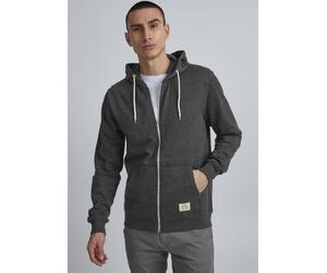 Kapuzensweatjacke BLEND "BHNOAH", Herren, Gr. XL, grau, Sweatware, Obermaterial: 60% Baumwolle, 40% Polyester, kontrastfarbene Details, unifarben, slim fit hüftlang, Rippbündchen, Sweatjacken, aus Bau