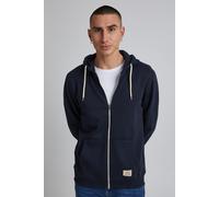 Kapuzensweatjacke BLEND "BHNOAH", Herren, Gr. XXL, blau, Sweatware, Obermaterial: 60% Baumwolle, 40% Polyester, kontrastfarbene Details, unifarben, slim fit hüftlang, Rippbündchen, Sweatjacken (975786