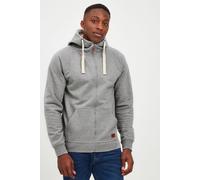 Kapuzensweatjacke BLEND "BHSpeedy", Herren, Gr. M, zink mix, Sweatware, 60% Baumwolle, 40% Polyester, unifarben, regular fit normal, ohne Ausschnitt, Raglanärmel Rippbündchen, Sweatjacken, Stilvolle K