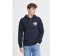 Kapuzenpullover BLEND "BHSweatshirt", Herren, Gr. L, schwarz, Sweatware, 55% Polyester, 45% Baumwolle, unifarben, regular fit normal, eingesetzt, Pullover, Gemütliche Sweatjacke mit Kapuze und Print (