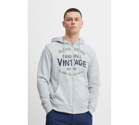 Kapuzensweatjacke BLEND "BHSweatshirt", Herren, Gr. XL, celestial blau, Sweatware, 60% Baumwolle, 40% Polyester, bedruckt, regular fit normal, ohne Ausschnitt, eingesetzt, Sweatjacken, Stilvolle Kapuz