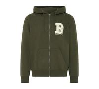 Kapuzensweatjacke BLEND "Kapuzenfleecejacke BHBadel", Herren, Gr. 3XL, grün (forest night), Obermaterial: 60% Baumwolle CO. 40% Polyester PES., Sweatjacken (45968840-XXXL) forest night