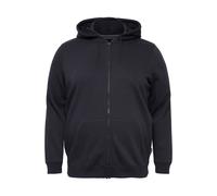 Kapuzensweatjacke BLEND "Kapuzenfleecejacke BHBdownton", Herren, Gr. 6XL, schwarz, Obermaterial: 50% Baumwolle CO. 50% Polyester PES., Sweatjacken (79682411-6XL) schwarz