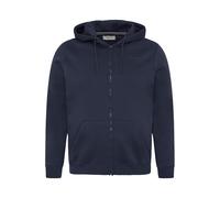 Kapuzensweatjacke BLEND "Kapuzenfleecejacke BHDOWNTON FULLZIP", Herren, Gr. 3XL, blau (schwarz navy), Obermaterial: 50% Baumwolle CO. 50% Polyester PES., Sweatjacken (85524607-XXXL) schwarz navy