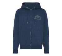 Kapuzensweatjacke BLEND "Kapuzenfleecejacke BHSunic", Herren, Gr. S, blau (marineblaus), Obermaterial: 80% Polyester PES. 20% Baumwolle CO., Sweatjacken (35431233-S) marineblaus