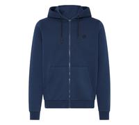Kapuzensweatjacke BLEND "Kapuzenfleecejacke BHTolle", Herren, Gr. XL, blau (marineblaus), Obermaterial: 80% Polyester PES. 20% Baumwolle CO., Sweatjacken (15281807-XL) marineblaus