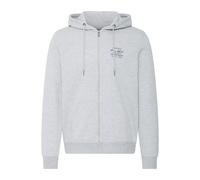 Kapuzensweatjacke BLEND "Kapuzensweatjacke BHBest", Herren, Gr. L, grau (stone mix), Obermaterial: 55% Polyester PES. 45% Baumwolle CO., Sweatjacken (76009105-L) stone mix