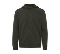 Blend Sweatjacke mit Label-Detail Modell 'Downton' in Dunkelgruen, Größe XXL