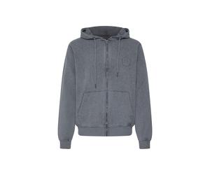 Kapuzensweatjacke BLEND "Kapuzensweatjacke BHFactor", Herren, Gr. M, grau (iron gate), Obermaterial: 100% Baumwolle CO., Sweatjacken (91684924-M) iron gate
