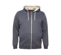 Kapuzensweatjacke BLEND "Kapuzensweatjacke BHHulker Big & Tall", Herren, Gr. 5XL, blau (marineblaus), Obermaterial: 60% Baumwolle CO. 40% Polyester PES., Sweatjacken (50866168-5XL) marineblaus