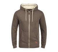 Kapuzensweatjacke BLEND "Kapuzensweatjacke BHHulker", Damen, Gr. S, braun (mocca mix), Obermaterial: 60% Baumwolle CO. 40% Polyester PES., Sweatjacken (32279522-S) mocca mix
