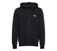 Kapuzenpullover BLEND "BHKaylon", Herren, Gr. L, schwarz, 55% Polyester, 45% Baumwolle, unifarben, regular fit, Pullover Kapuzenpullover, Gemütliche Sweatjacke mit Kapuze (55673362-L) schwarz