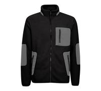 Kapuzensweatjacke BLEND "BHLauke", Herren, Gr. XL, schwarz, 100% Polyester, unifarben, regular fit, Bündchen, Sweatjacken, Gemütliche Teddy-Jacke (34911032-XL) schwarz