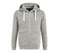 Kapuzensweatjacke BLEND "BHNix", Herren, Gr. S, charcoal mix, Sweatware, 60% Baumwolle, 40% Polyester, meliert, normal normal, ohne Ausschnitt, eng Rippbündchen, Sweatjacken, Stilvolle Kapuzensweatjac