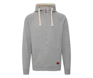 Kapuzensweatjacke BLEND "Kapuzensweatjacke BHSpeedy", Herren, Gr. M, grau (zink mix), Obermaterial: 70% Baumwolle CO. 30% Polyester PES., Sweatjacken (61494368-M) zink mix