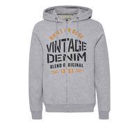 Kapuzensweatjacke BLEND "Kapuzensweatjacke BHSweatshirt", Herren, Gr. M, grau (stone mix), Obermaterial: 60% Baumwolle CO. 40% Polyester PES., Sweatjacken (45832355-M) stone mix