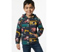 Kapuzensweatjacke BLUE SEVEN, Jungen, Gr. 128, dk blau, Sweatware, Obermaterial: 100% Baumwolle, bedruckt, Basic normal, Rundhals, elastischer Bund, Sweatjacken, Baumwolle (68184759-128) dk blau