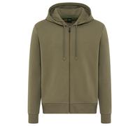 Kapuzensweatjacke BOSS GREEN "Saggy", Herren, Gr. M, schwarz beige257, Sweatware, Obermaterial: 95% Baumwolle, 5% Elasthan, regular fit hüftlang, hoch geschlossener Ausschnitt, weit elastischer Bund,
