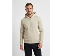 Kapuzensweatjacke BOSS GREEN "Saggy", Herren, Gr. XL, beige (light beige272), Sweatware, Obermaterial: 95% Baumwolle, 5% Elasthan, regular fit hüftlang, hoch geschlossener Ausschnitt, weit elastischer