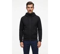Kapuzensweatjacke BOSS GREEN "Saggy", Herren, Gr. XXL, schwarz (dunkelblau402), Sweatware, Obermaterial: 95% Baumwolle, 5% Elasthan, unifarben, regular fit normal, Rundhals, Bündchen, Sweatjacken, Reg