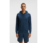 Kapuzensweatjacke BOSS "Mix&Match Jacket H", Herren, Gr. 5XL, blau (open blau 480), Sweatware, Obermaterial: 95% Baumwolle, 5% Elasthan, Basic hüftbedeckend, elastischer Bund, Sweatjacken, mit Känguru