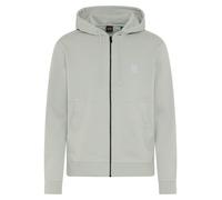 Kapuzensweatjacke BOSS ORANGE "Zetalky", Herren, Gr. XXL, silber043, Sweatware, Obermaterial: 100% Baumwolle, loose fit hüftbedeckend, Bündchen, Sweatjacken, mit Kängurutasche (14150737-XXL) silber043