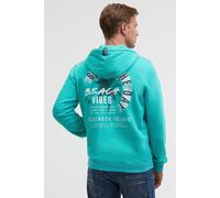 Kapuzensweatjacke CAMP DAVID, Damen, Gr. 4XL, island grün, Material: 100% Baumwolle, bedruckt, relaxed fit normal, hoch geschlossener Ausschnitt, eingesetzt Rippbündchen, Sweatjacken, aus Baumwolle (1