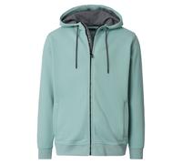 Kapuzensweatjacke CASAMODA "CASAMODA Sweatjacke mit Kapuze uni", Herren, Gr. 3XL, grün (türkis), 60% Baumwolle, 40% Polyester, Sweatjacken (26333823-XXXL) türkis
