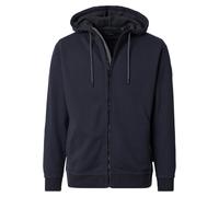 Kapuzensweatjacke CASAMODA "CASAMODA Sweatjacke mit Kapuze uni", Herren, Gr. 5XL, blau (dunkelblau), 60% Baumwolle, 40% Polyester, Sweatjacken (20482613-5XL) dunkelblau