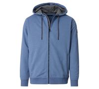 Kapuzensweatjacke CASAMODA "CASAMODA Sweatjacke mit Kapuze uni", Herren, Gr. XXL, blau, 60% Baumwolle, 40% Polyester, Sweatjacken (56774213-XXL) blau