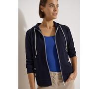 Cecil Langarm Jacke mit Kapuze und Struktur urban Dark Blue M
