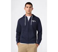 Kapuzensweatjacke CHAMPION "SPORTWEAR ZIP-UP HOODIE Standard Fit", Herren, Gr. M, blau (nny), Obermaterial: 55% Baumwolle, 45% Polyester, Sweatjacken, mit durchgehendem Reißverschluss, Langarm-Design,