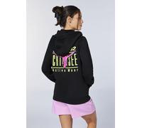 Kapuzensweatjacke CHIEMSEE, Damen, Gr. M (38), schwarz, 80% Baumwolle, 20% Polyester, Sweatjacken (91962629-M) schwarz