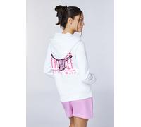 Kapuzensweatjacke CHIEMSEE, Damen, Gr. M (38), weiß, 80% Baumwolle, 20% Polyester, Sweatjacken (71809767-M) weiß
