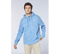 Kapuzensweatjacke CHIEMSEE, Herren, Gr. M (48/50), blau (blau jasper), 88% Baumwolle, 12% Polyester, Sweatjacken (25165748-M) blau jasper