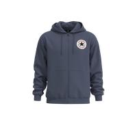 Kapuzensweatjacke CONVERSE "CHUCK FLEECE STANDARD FIT", Herren, Gr. XL, slacker blau, Obermaterial: 80% Baumwolle, 20% Polyester, normal, ohne Ausschnitt, angesetztes Bündchen, Sweatjacken (44866800-X