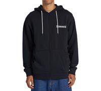 Kapuzensweatjacke DC SHOES "Baseline", Herren, Gr. XXL, schwarz, [Hauptstoff] 50% Baumwolle, 25% recycelte Baumwolle, 25% Polyester, Sweatjacken (71965807-XXL) schwarz