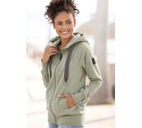 ELBSAND Kapuzensweatjacke Damen grün meliert Gr.M (38)