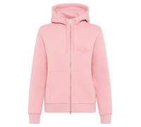 Kapuzensweatjacke GANT "REG TONAL SHIELD ZIP HOODIE", Damen, Gr. XXL, summer rose, angeraute Sweatware, Obermaterial: 78% Baumwolle, 22% Polyester, regular fit, Rippbündchen, Sweatjacken Kapuzensweatj