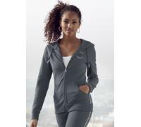 Kapuzensweatjacke H.I.S Gr. 32/34, blau (navy) Damen Sweatjacken (41676813-32) navy