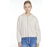 Kapuzensweatjacke HAILY’S "LS P HJ Li44lly", Damen, Gr. XS, beige, Sweatware, Obermaterial: 60% Polyester, 35% Viskose, 5% Elasthan, unifarben, normal, Rundhals, Sweatjacken (83056746-XS) beige