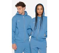 Kapuzensweatjacke HARLEM SOUL, Damen, Gr. XL, blau (electric sky), Material: 65% Baumwolle, 35% Polyester, bedruckt, regular fit normal, hoch geschlossener Ausschnitt, eingesetzt Rippbündchen, Sweatja