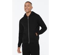 Kapuzensweatjacke HARLEM SOUL, Herren, Gr. L, schwarz, Material: 65% Baumwolle, 35% Polyester, unifarben, regular fit normal, eingesetzt Rippbündchen, Sweatjacken, mit Baumwolle (36101000-L) schwarz