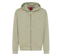 Kapuzensweatjacke HUGO, Damen, Gr. S, light, pastel grün337, Sweatware, Obermaterial: 100% Baumwolle, unifarben, relaxed fit normal, Rundhals, Bündchen, Sweatjacken, Relaxed Fit, Kapuze, Taschen (5064