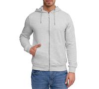 Kapuzensweatjacke INDICODE "INPonto", Herren, Gr. L, grau (lt grau mix), Sweatware, Obermaterial: 60% Baumwolle, 40% Polyester, unifarben, regular fit normal, ohne Ausschnitt, Rippbündchen, Sweatjacke
