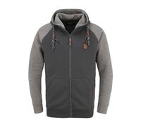 Kapuzensweatjacke INDICODE "Kapuzensweatjacke IDTerence", Herren, Gr. M, grau (grau mix), Obermaterial: 60% Baumwolle CO. 40% Polyester PES., Sweatjacken (29175863-M) grau mix