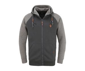Kapuzensweatjacke INDICODE "Kapuzensweatjacke IDTerence", Herren, Gr. S, grau (grau mix), Obermaterial: 60% Baumwolle CO. 40% Polyester PES., Sweatjacken (29175863-S) grau mix