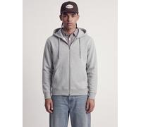 Kapuzensweatjacke JACK & JONES "JJEACE SWEAT ZIP HOOD NOOS", Herren, Gr. S, grau (light grau melange), angeraute Sweatware, Obermaterial: 70% Baumwolle, 30% Polyester, meliert, relaxed fit normal, ohn