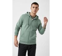 Jack & Jones Kapuzensweatjacke JJEBRADLEY angeraute Sweatware Herren Mineralblau Gr. L